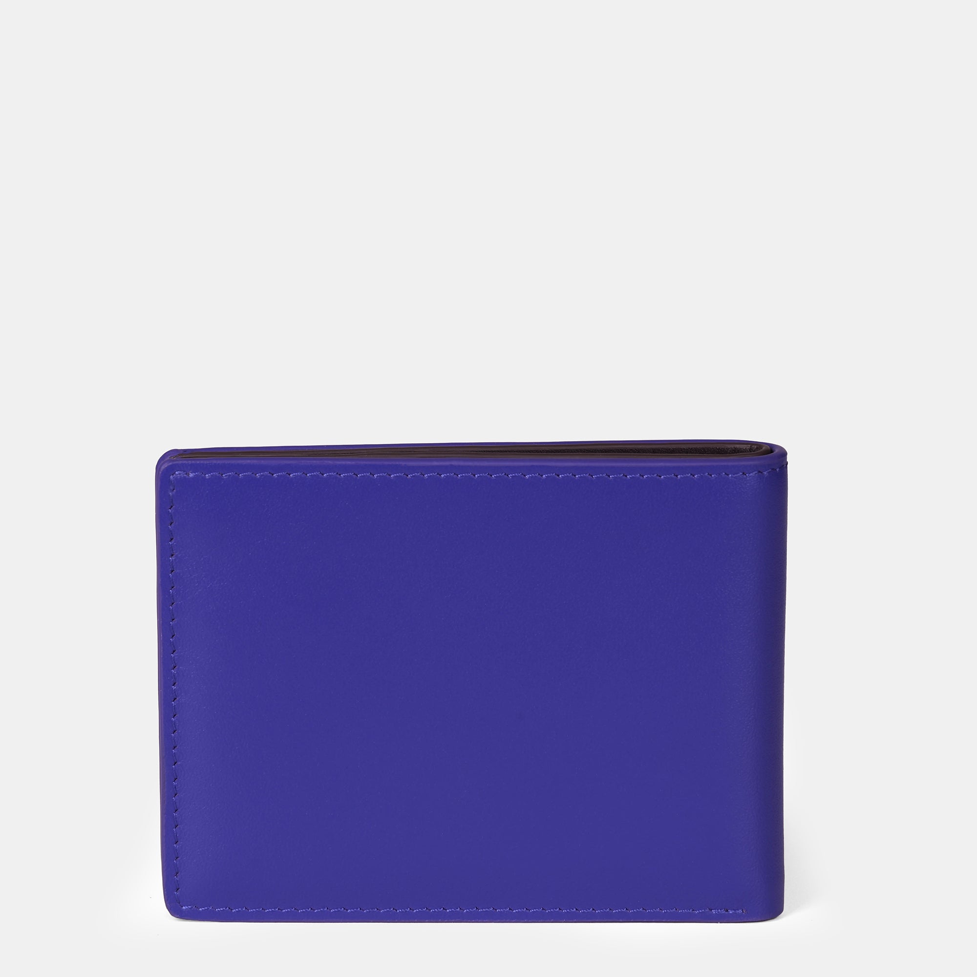 Multi-Color Mini Bifold  Wallet 6cc#Color_Blue-brown