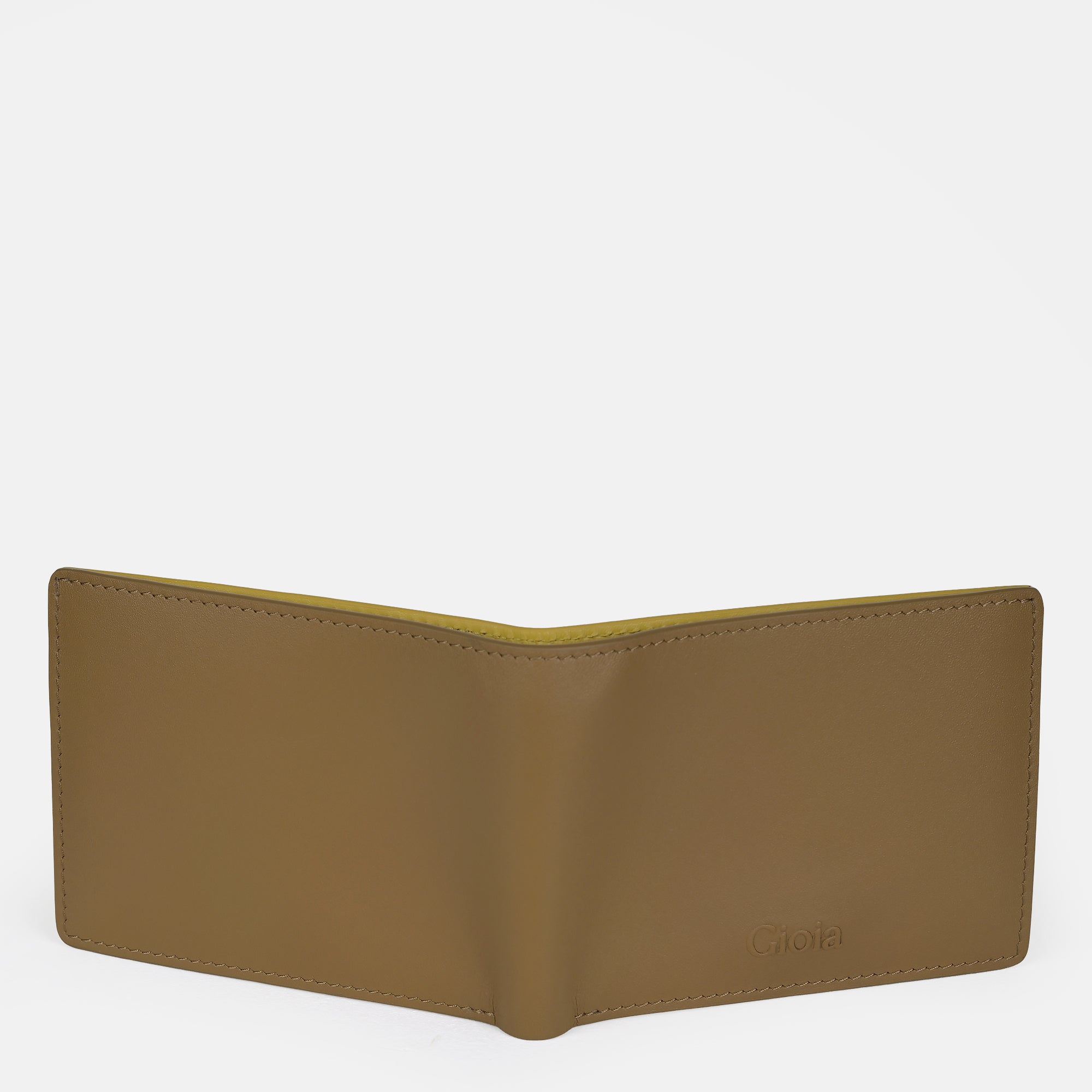 Multi-Color Mini Bifold  Wallet 6cc#Color_Tan-yellow