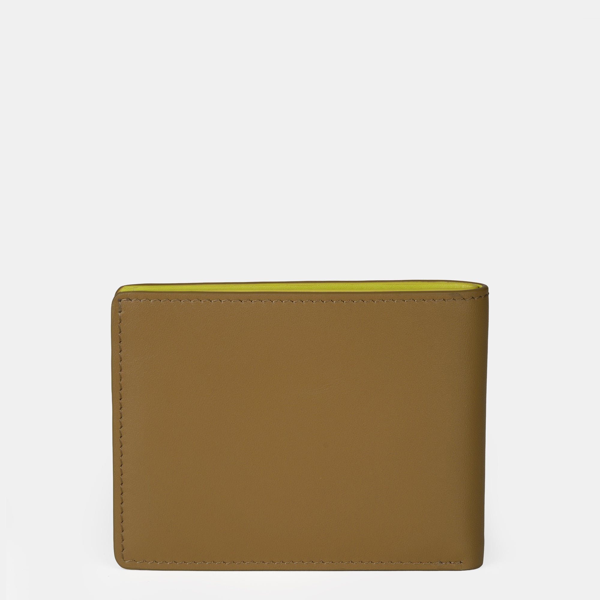 Multi-Color Mini Bifold  Wallet 6cc#Color_Tan-yellow