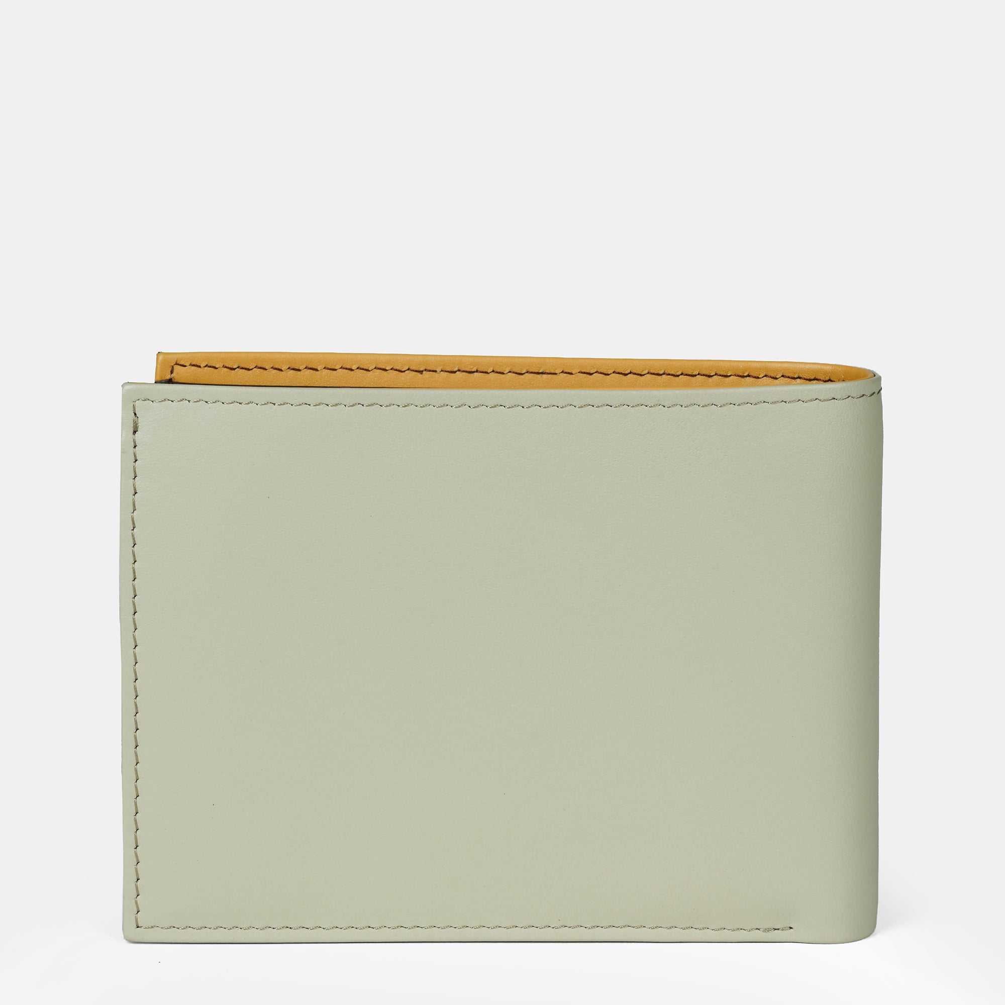 Multi-Color Bifold Wallet  with Coin Case 3cc#Color_Cream-Brown-Yellow