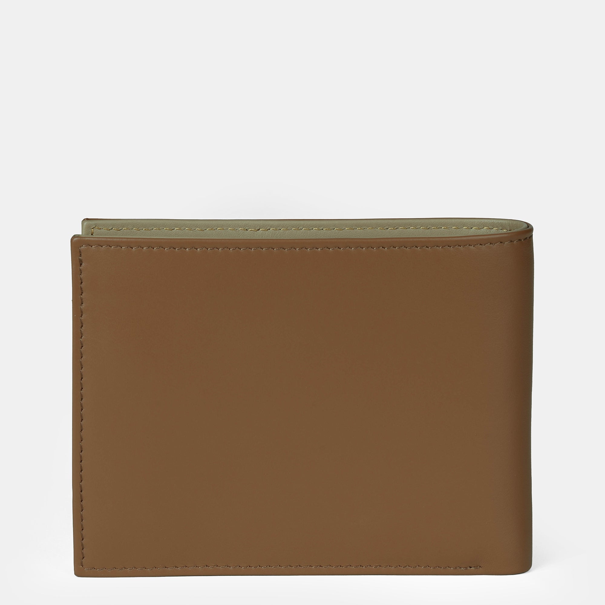 Multi-Color Bifold Wallet  with Coin Case 3cc#Color_Tan-Yellow-Peach