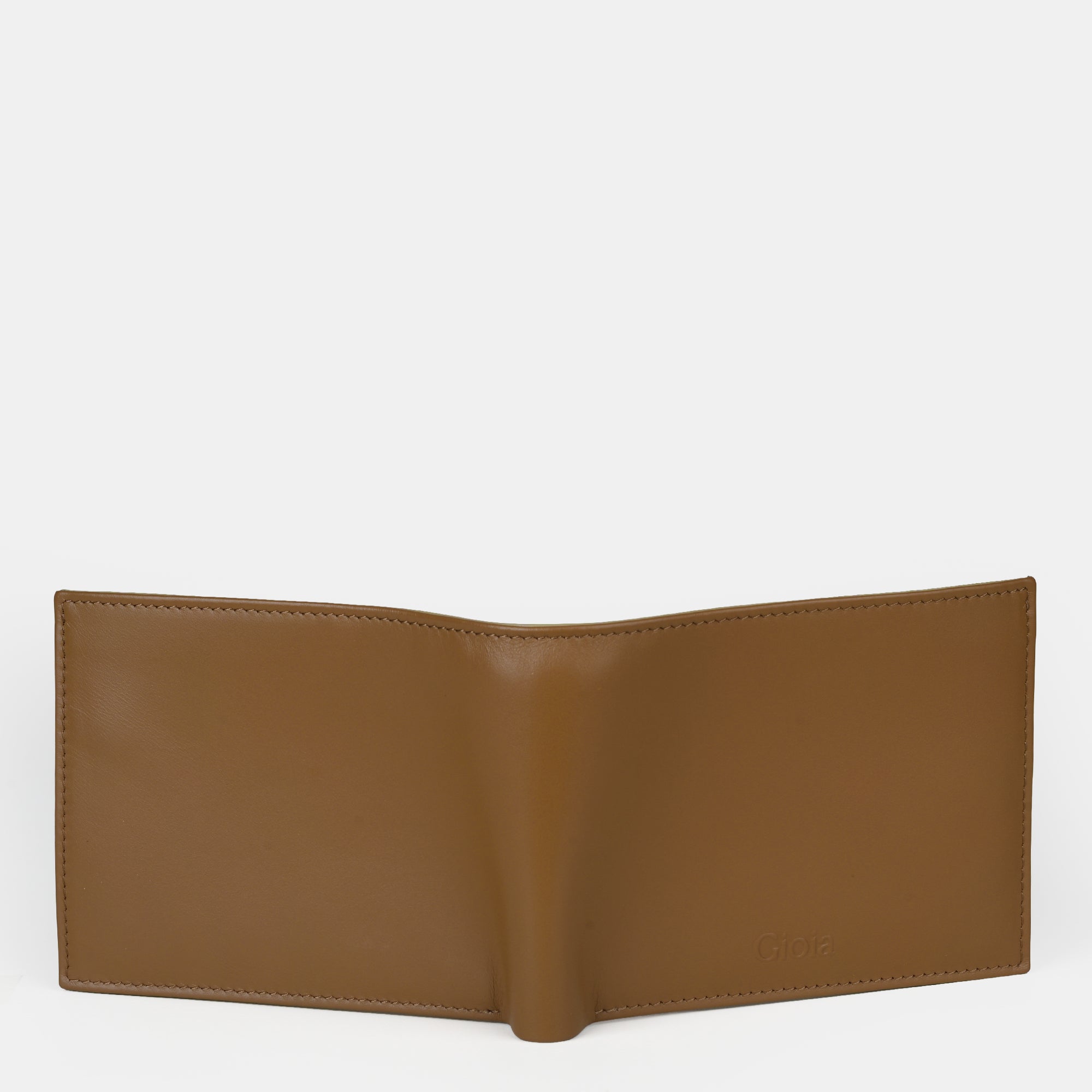 Multi-Color Bifold Wallet  with Coin Case 3cc#Color_Tan-Yellow-Peach