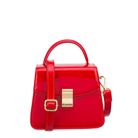 Valentino Red Patent Leather Rockstud Medium Double Handle Bag - Yoogi's  Closet