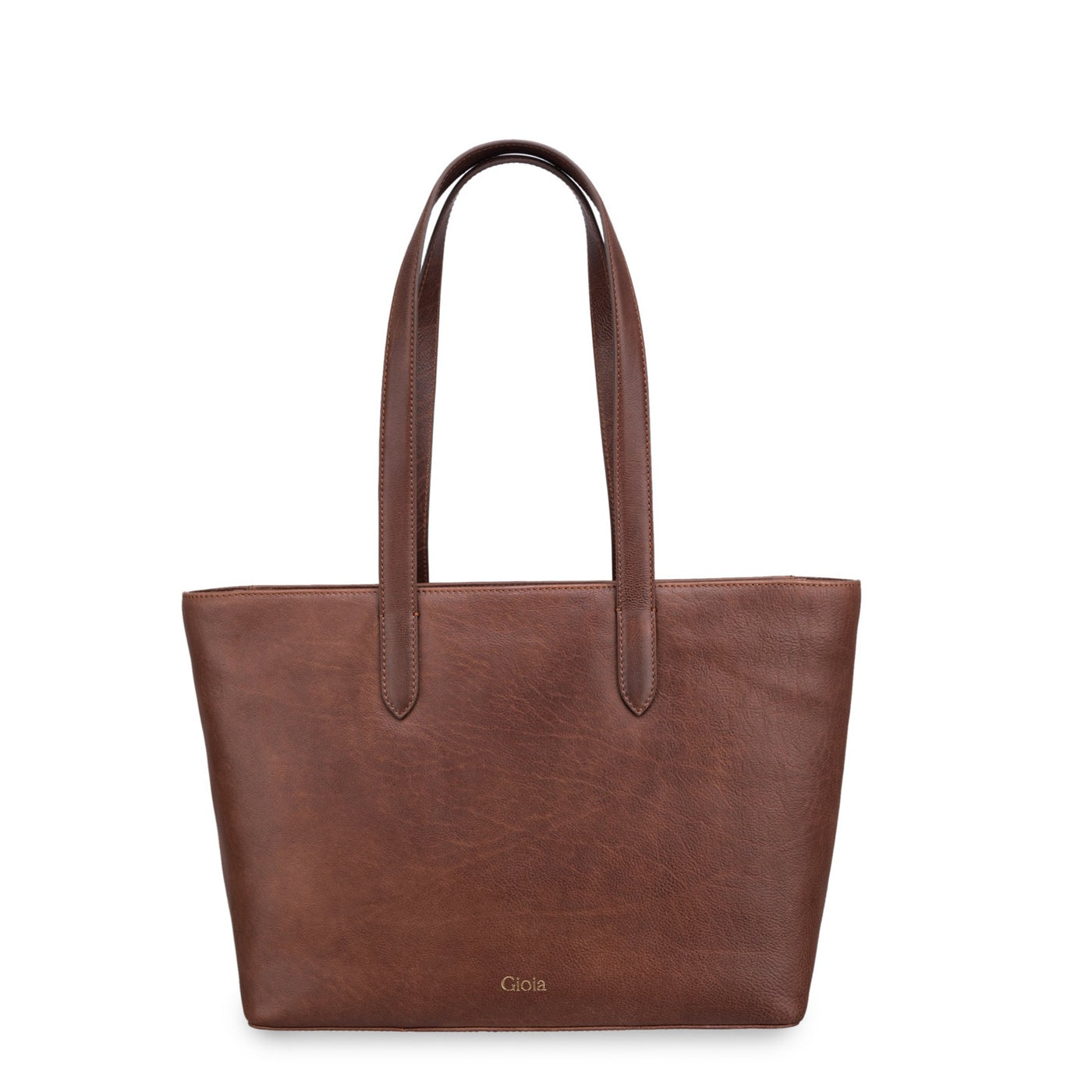 Personalised Large Leather Zipped Tote Bag By Paper High |  notonthehighstreet.com