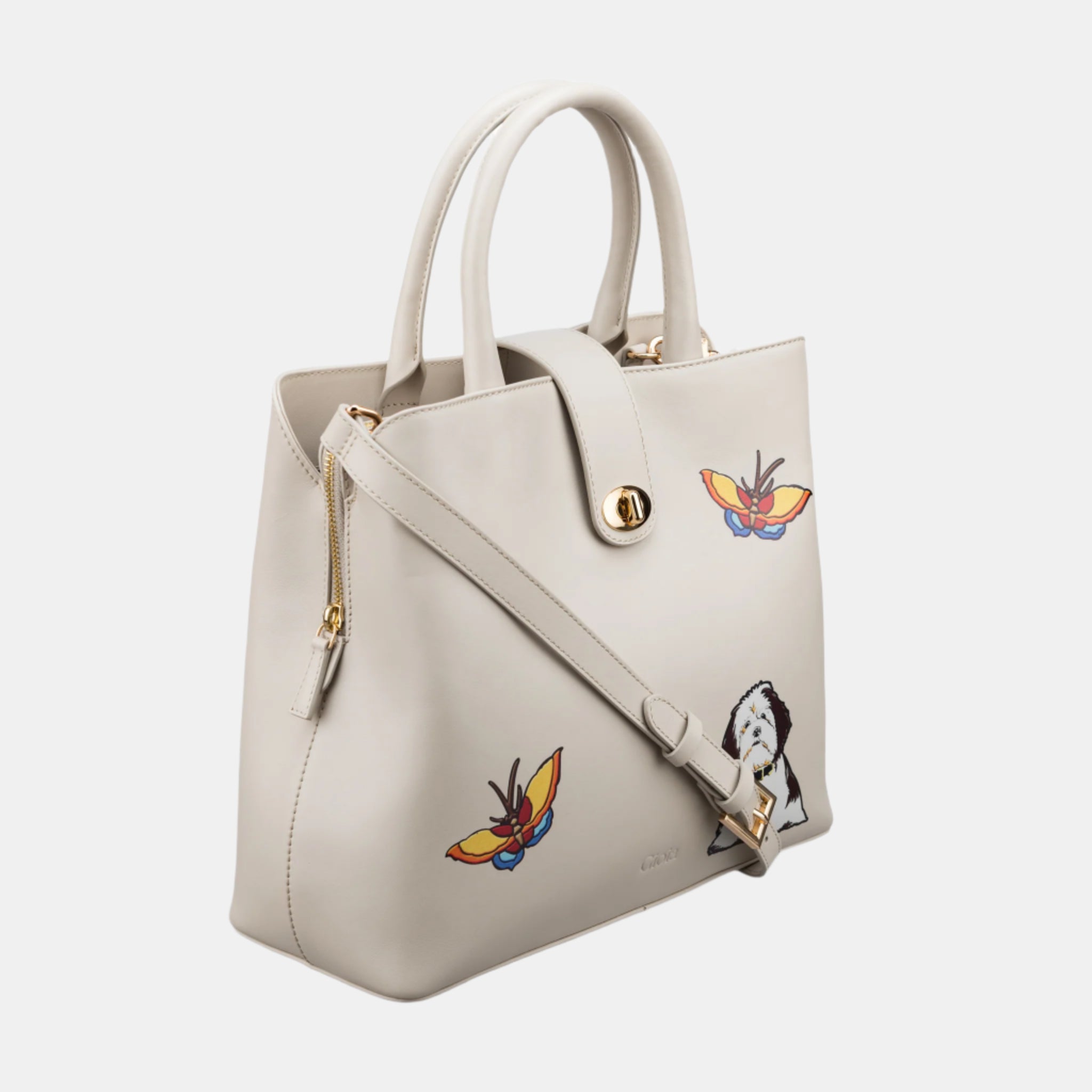 Srina Tote#Color_Cream