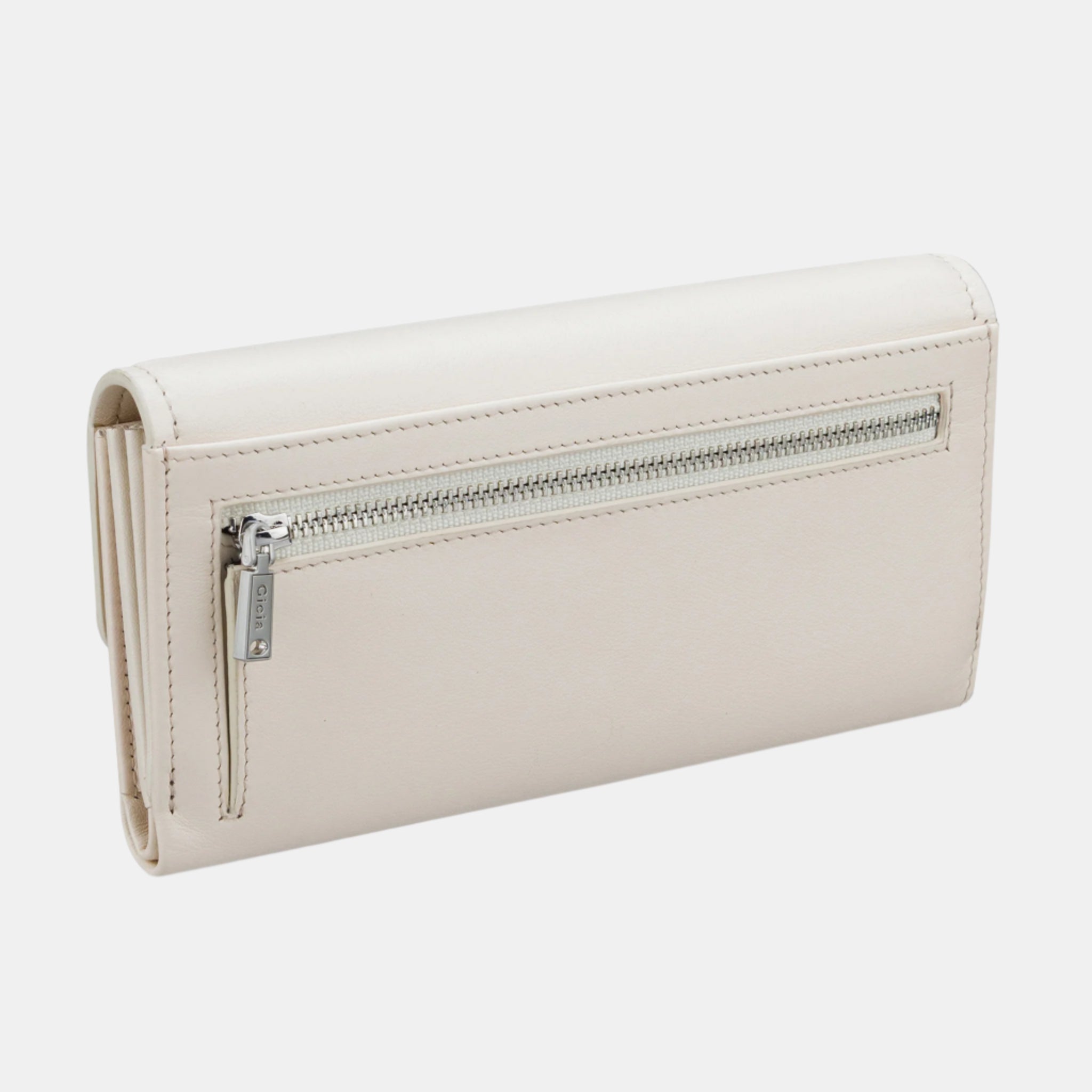Felicita Clutch With Lock#Color_Cream