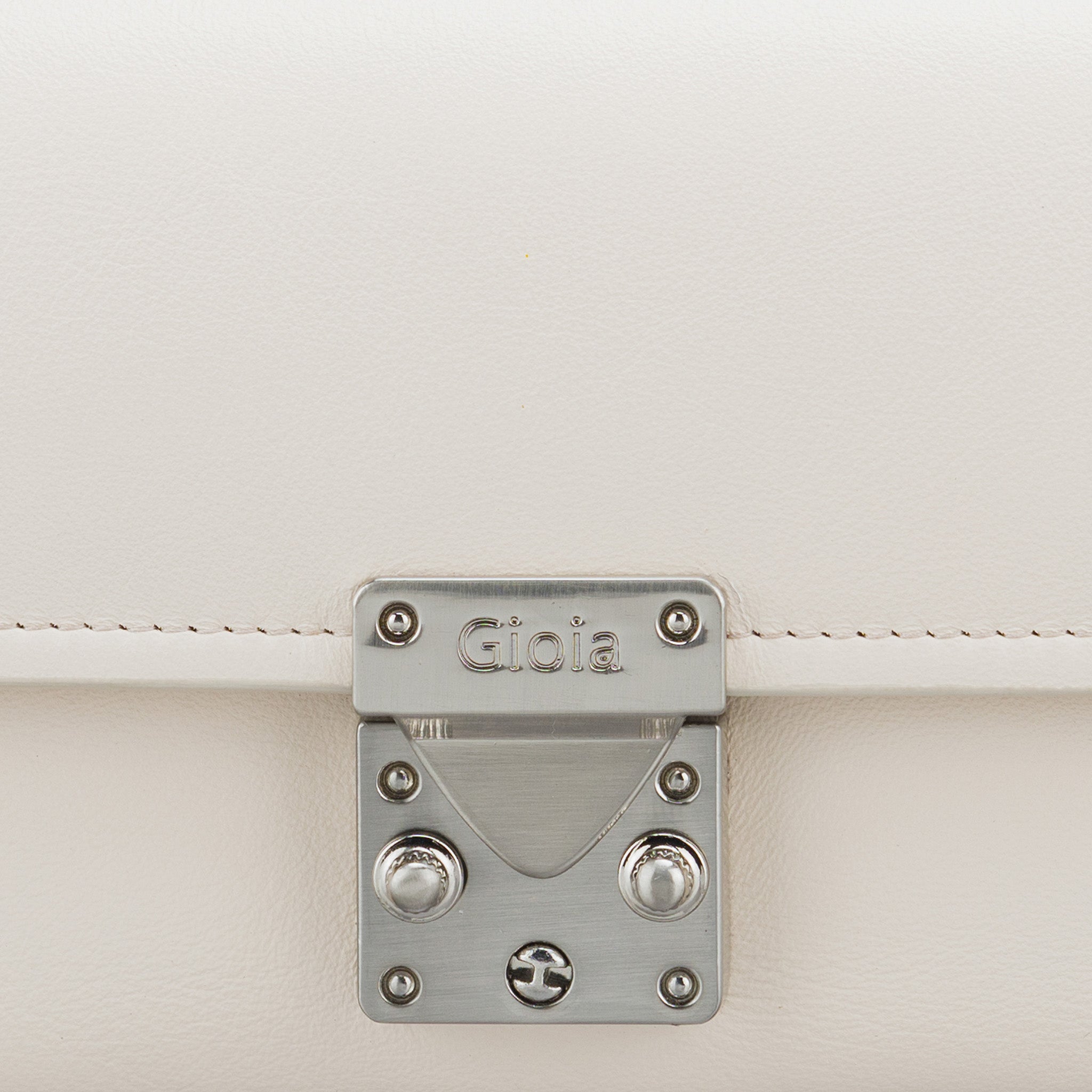 Felicita Clutch With Lock#Color_Cream