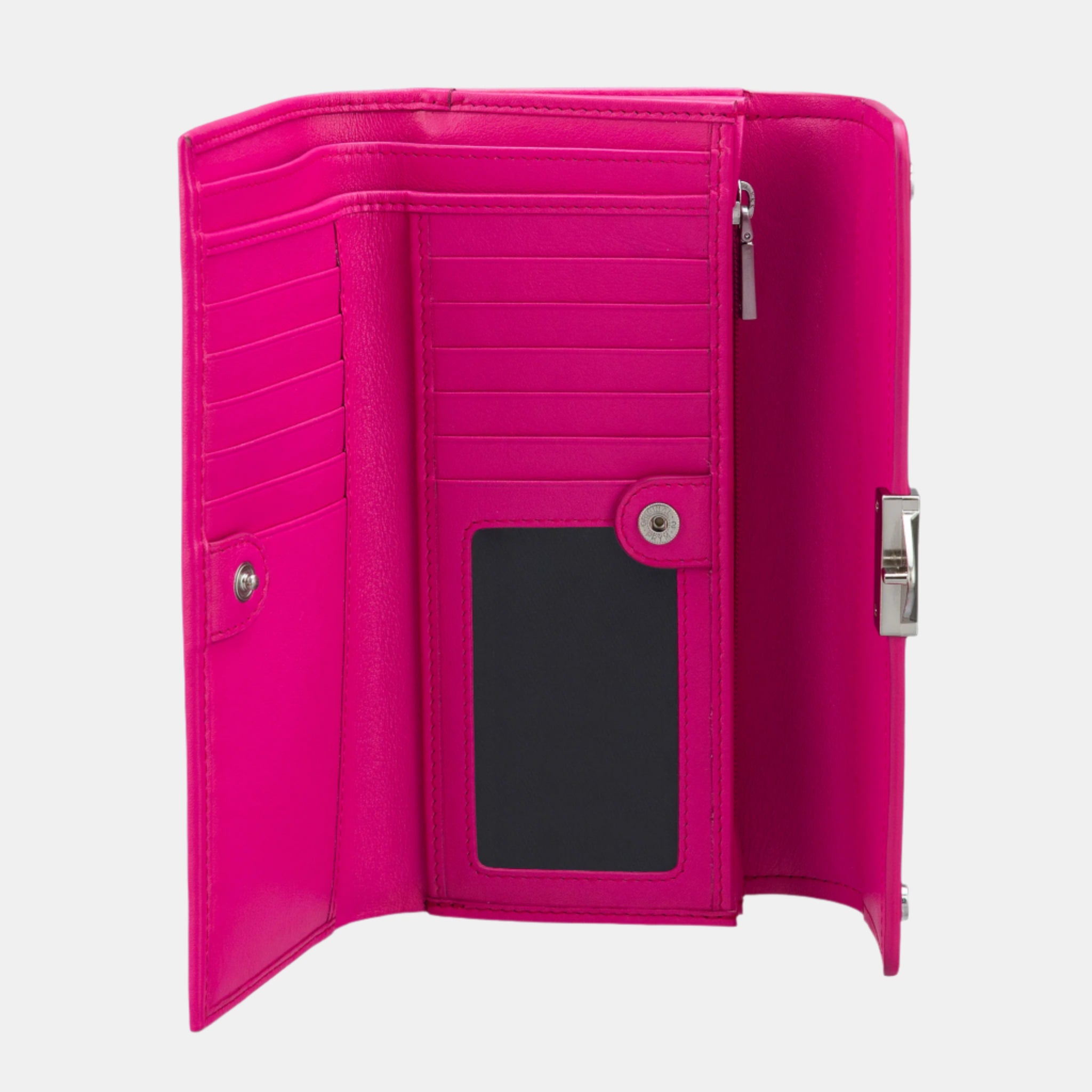 Felicita Clutch With Lock#Color_Pink