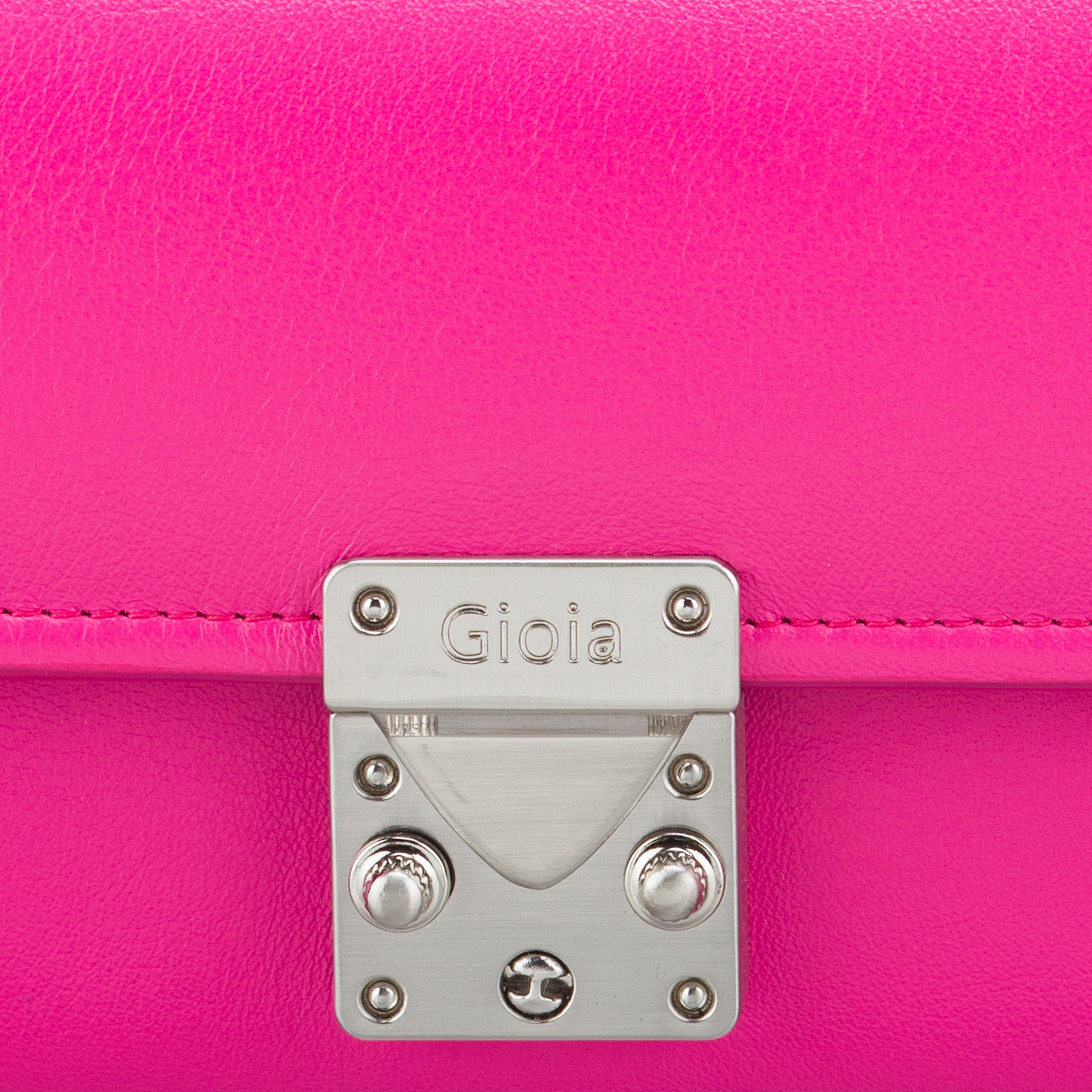Felicita Clutch With Lock#Color_Pink