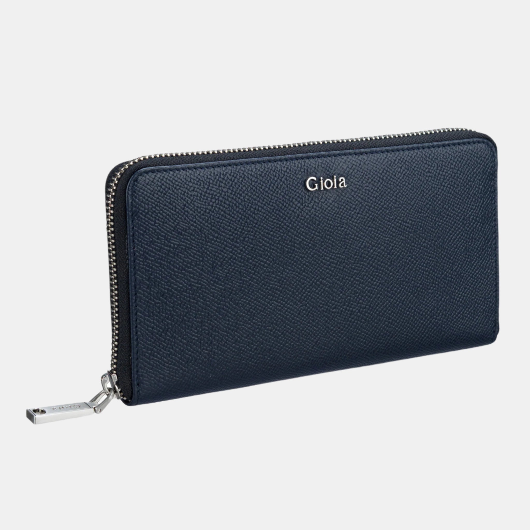 Evelina Zip-around Clutch#Color_Navy