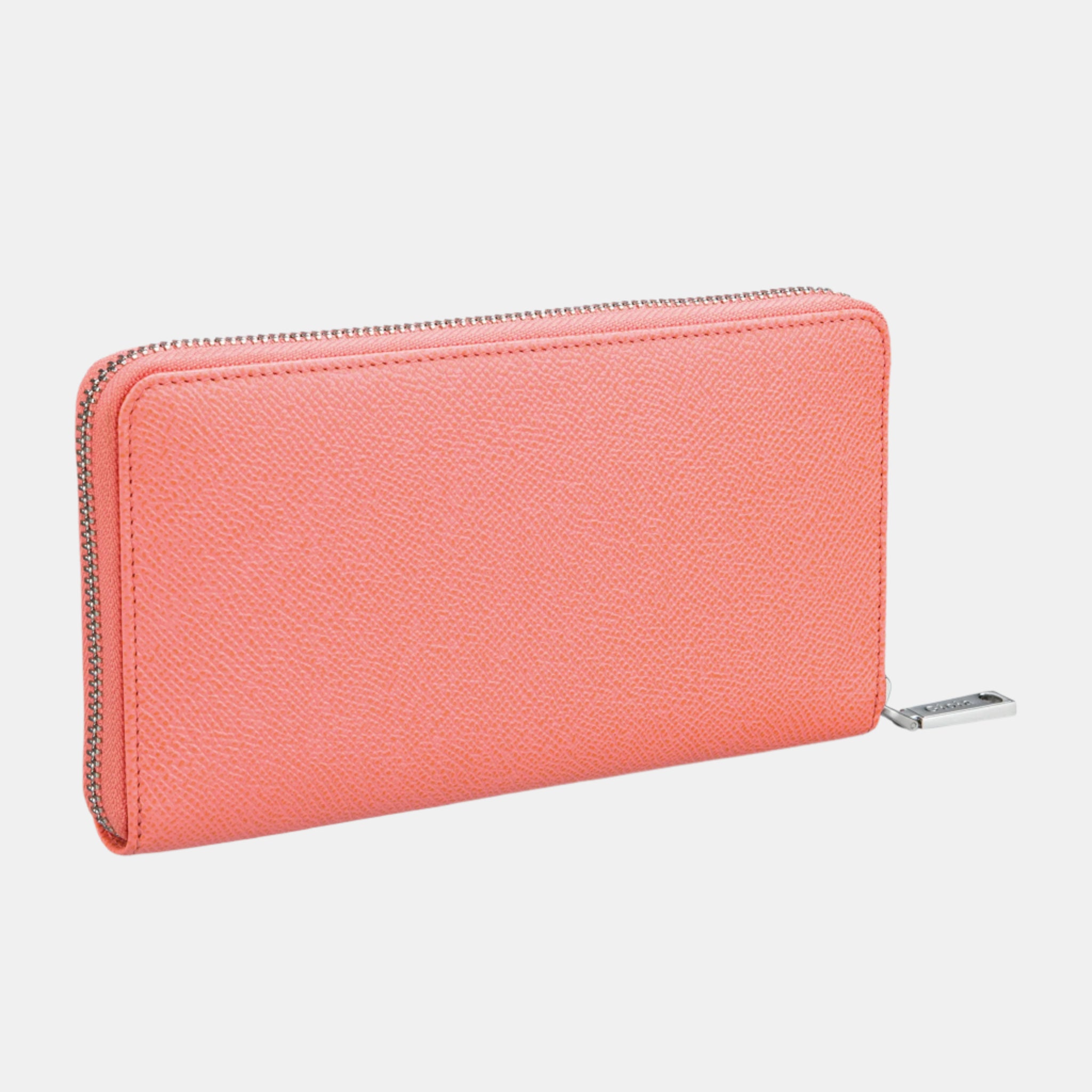 Evelina Zip-around Clutch#Color_Coral