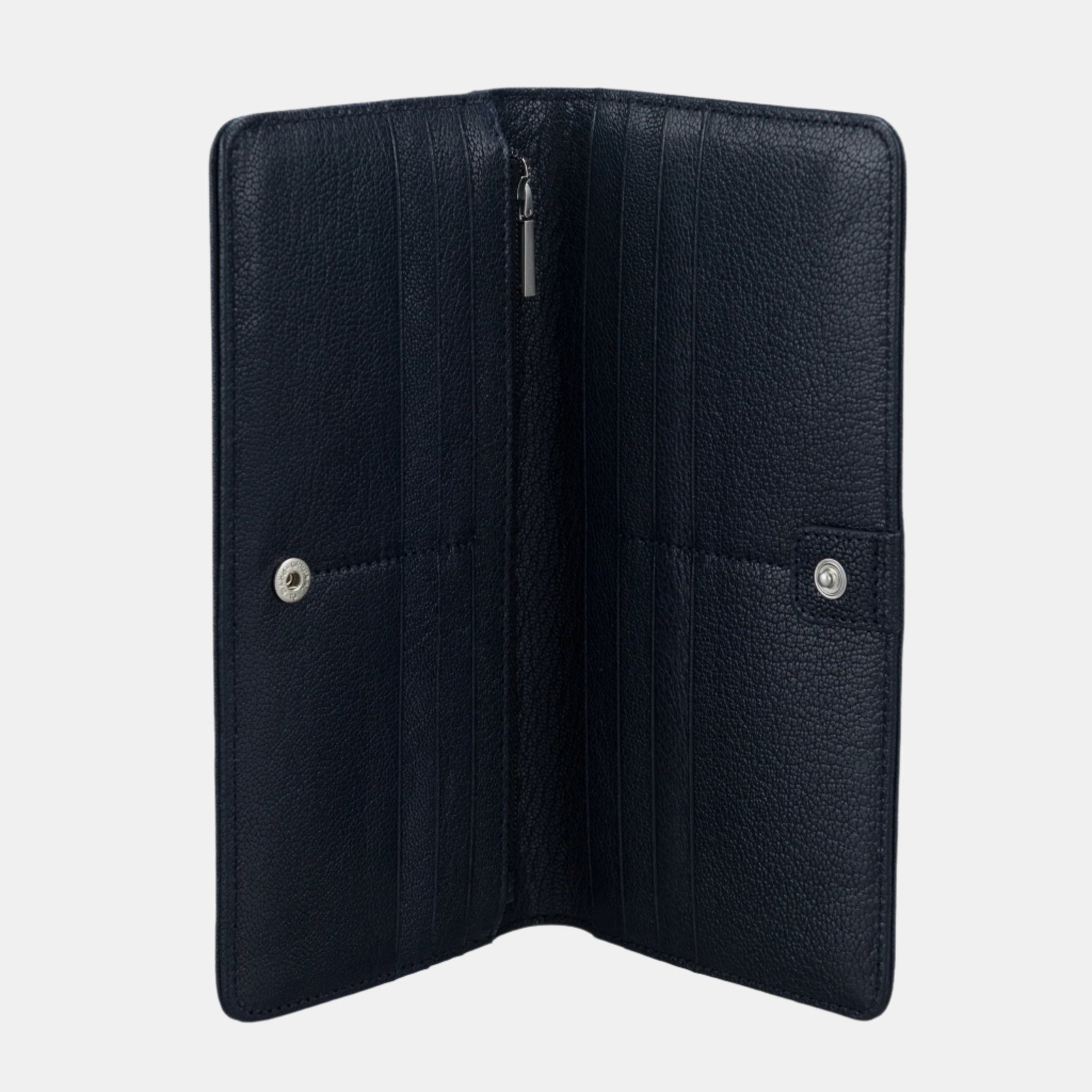 Evelina Flap-over Clutch#Color_Navy