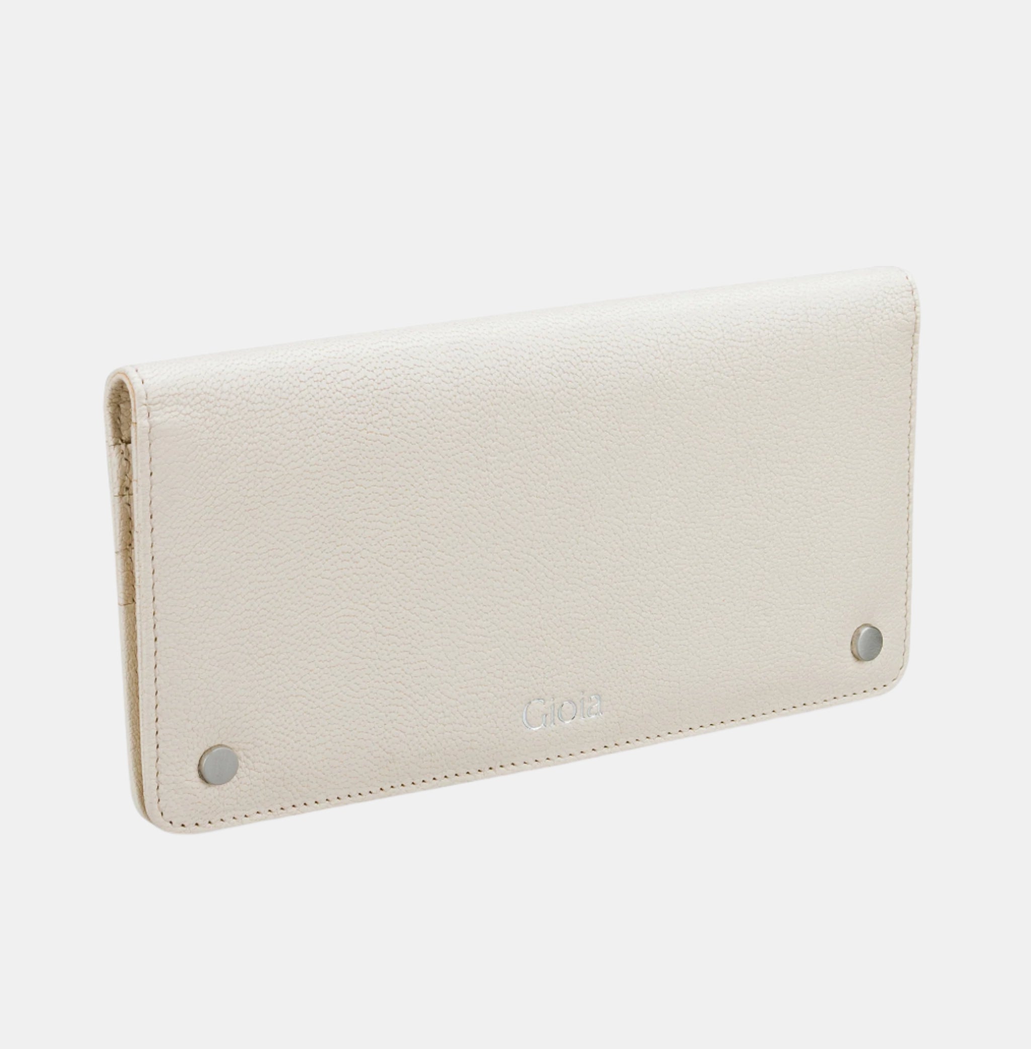 Evelina Flap-over Clutch#Color_Cream