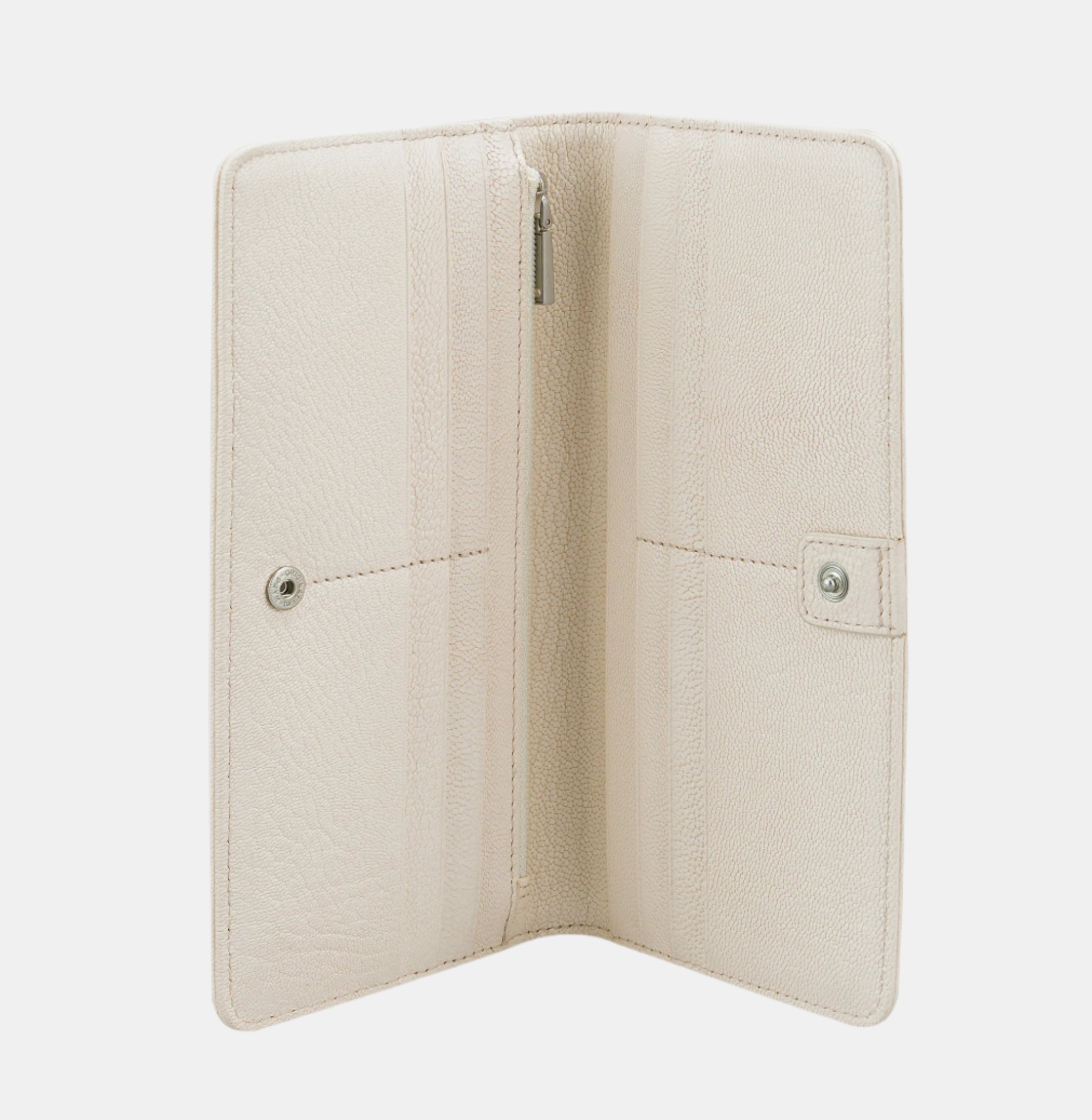 Evelina Flap-over Clutch#Color_Cream