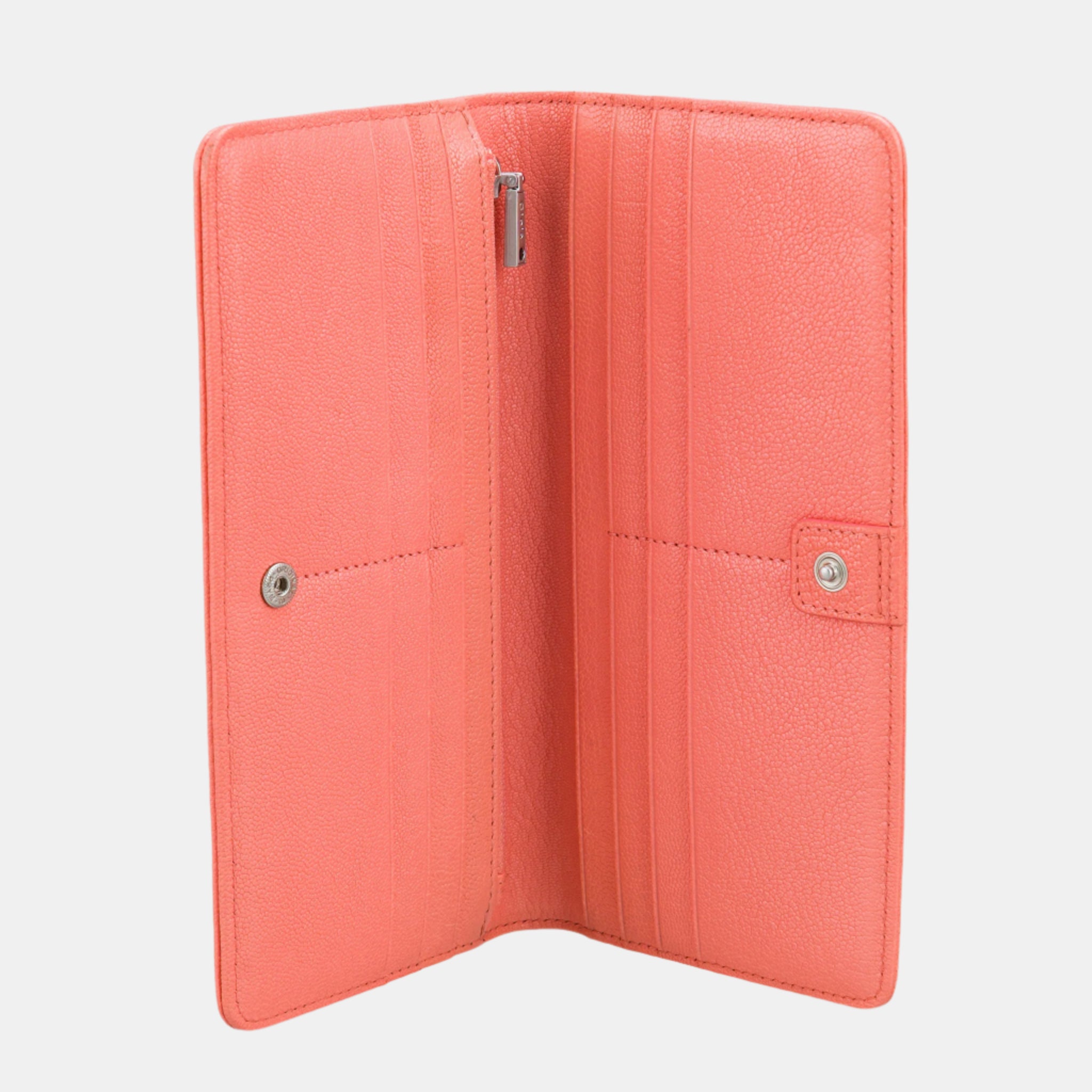 Evelina Flap-over Clutch#Color_Coral