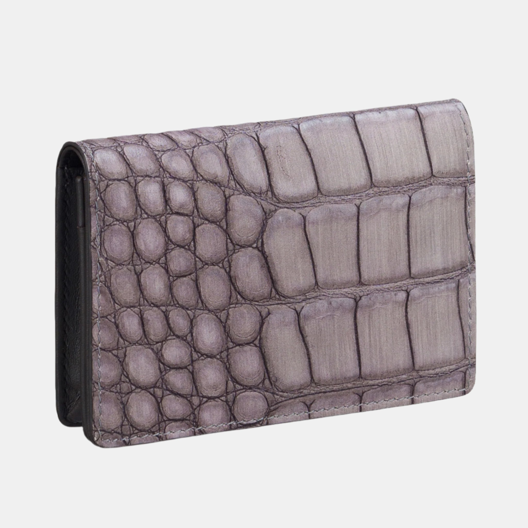 Lisa Croc Credit Card Case#Color_Mauve