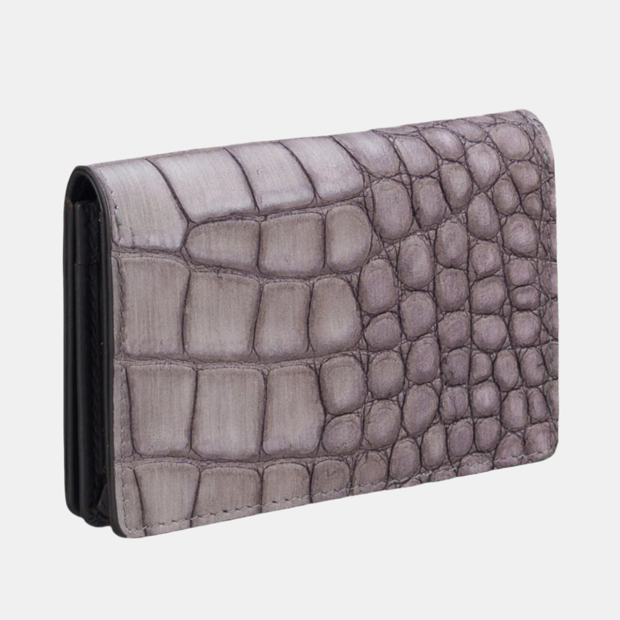Lisa Croc Credit Card Case#Color_Mauve