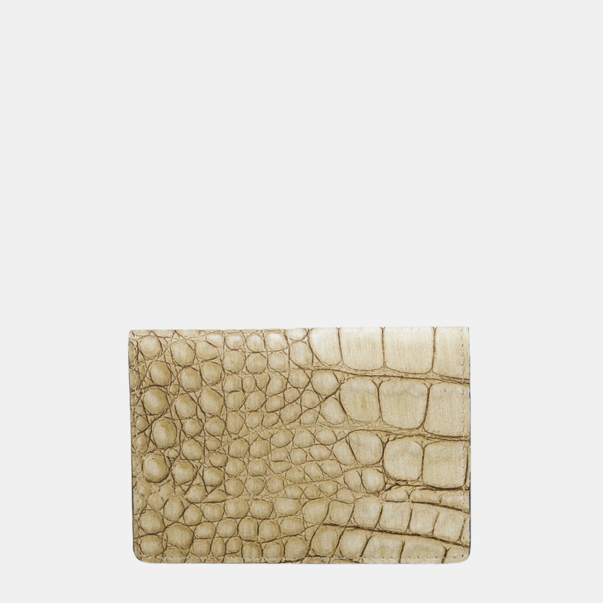 Lisa Croc Credit Card Case#Color_Green