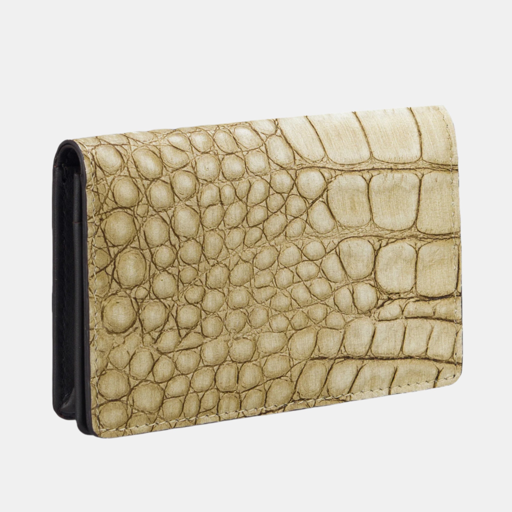 Lisa Croc Credit Card Case#Color_Green