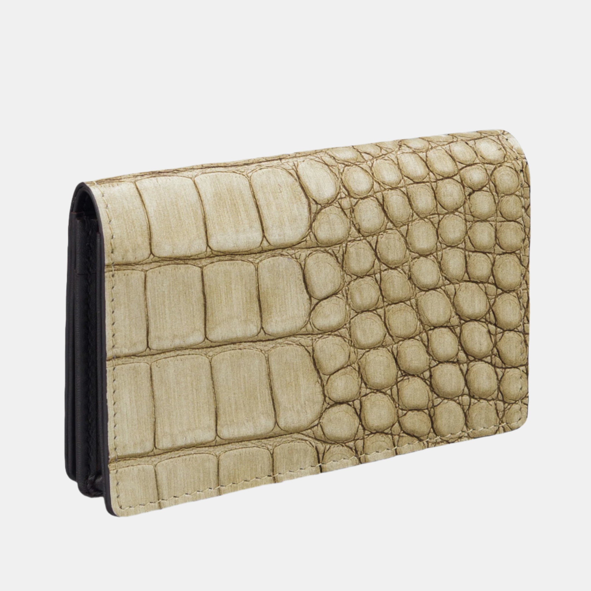 Lisa Croc Credit Card Case#Color_Green