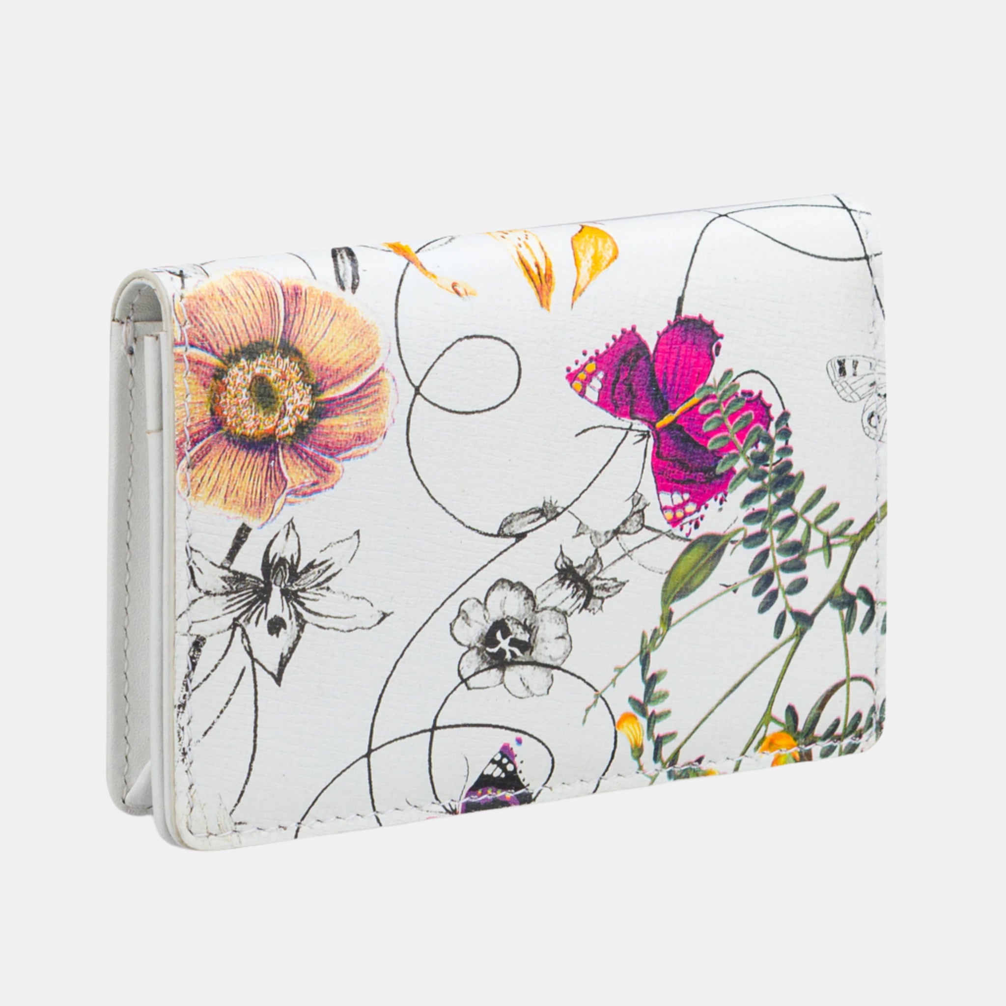 Liana Print Credit Card Case#Color_Snow White