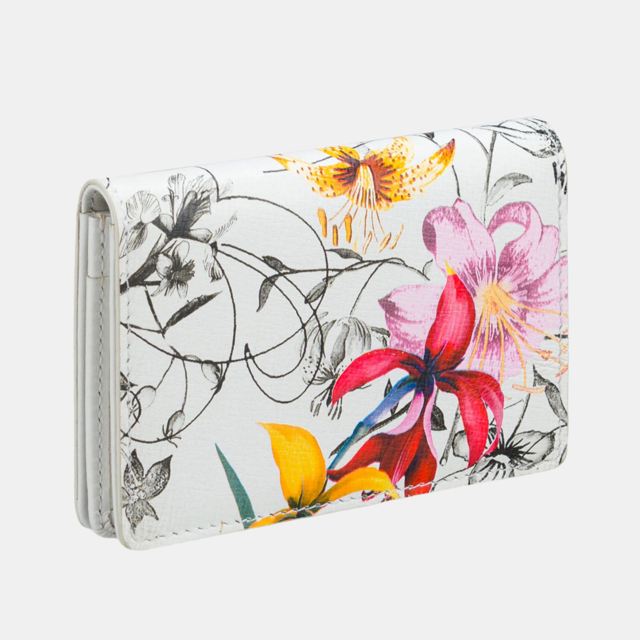 Liana Print Credit Card Case#Color_Snow White