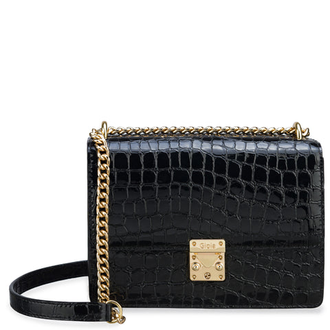 Justine Clenquet - Liv black patent bag