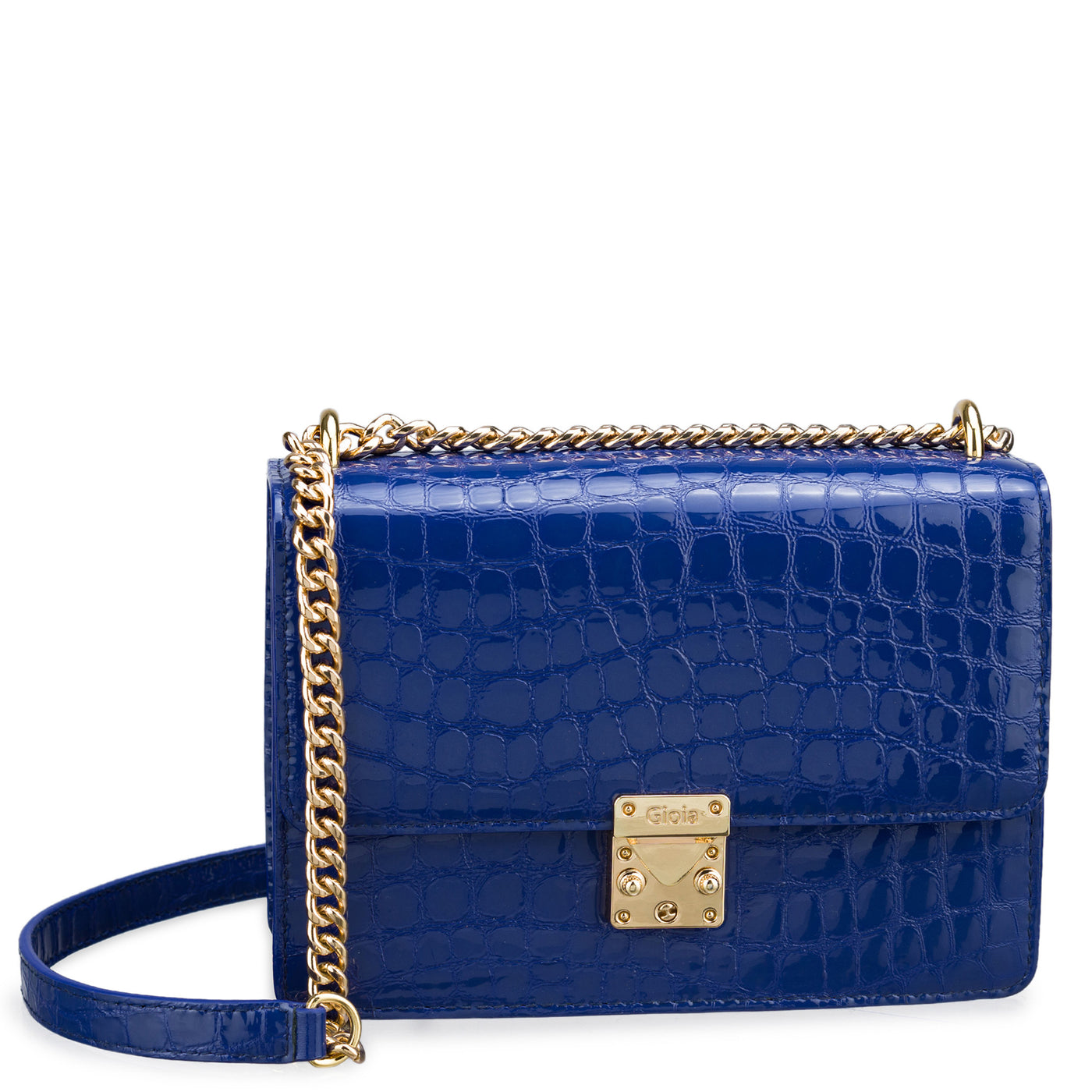 New Real Blue Crocodile Leather Skin Women Clutch Wallet Shoulder Handbag  Purse. | eBay