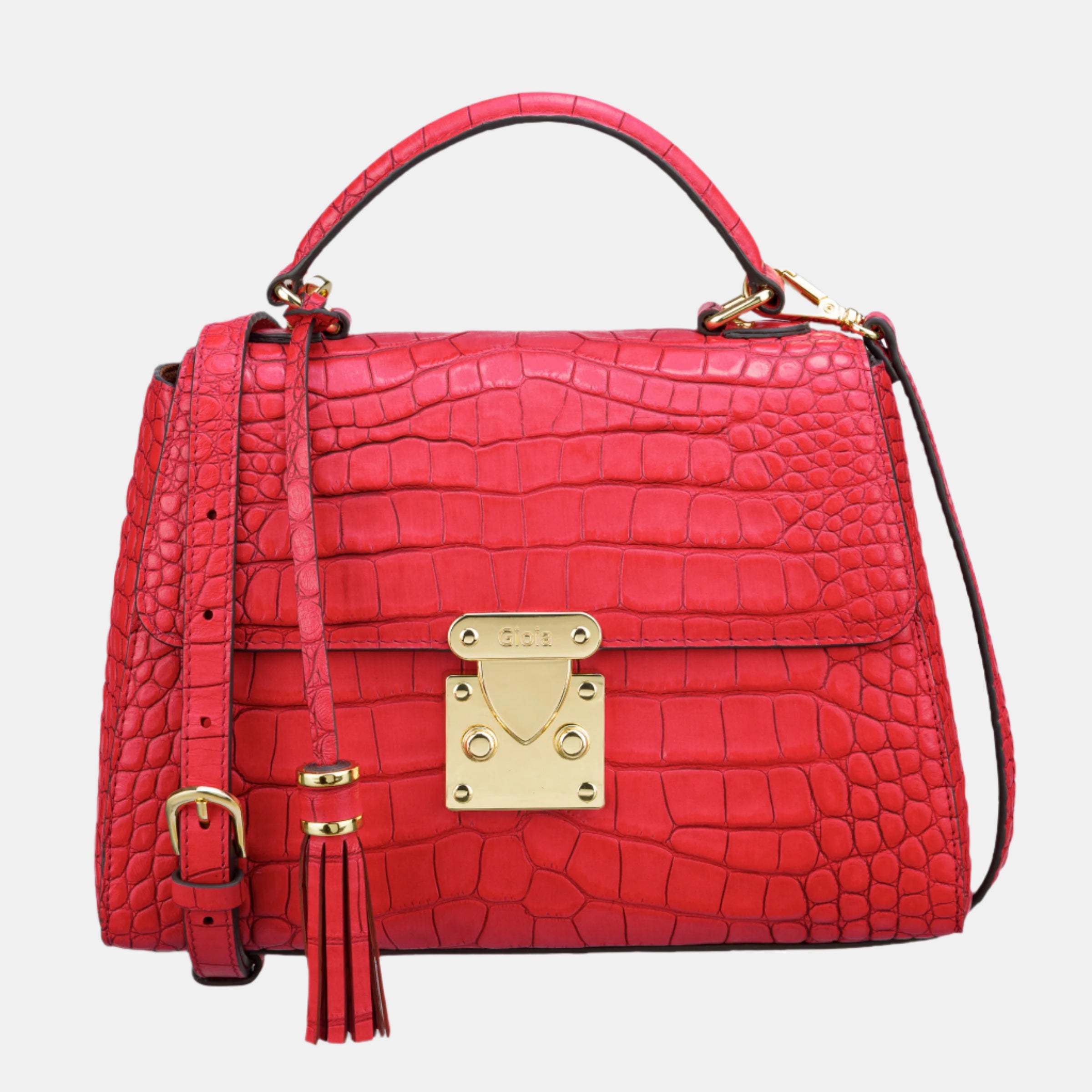 Maddie Medium Crossbody#Color_Red